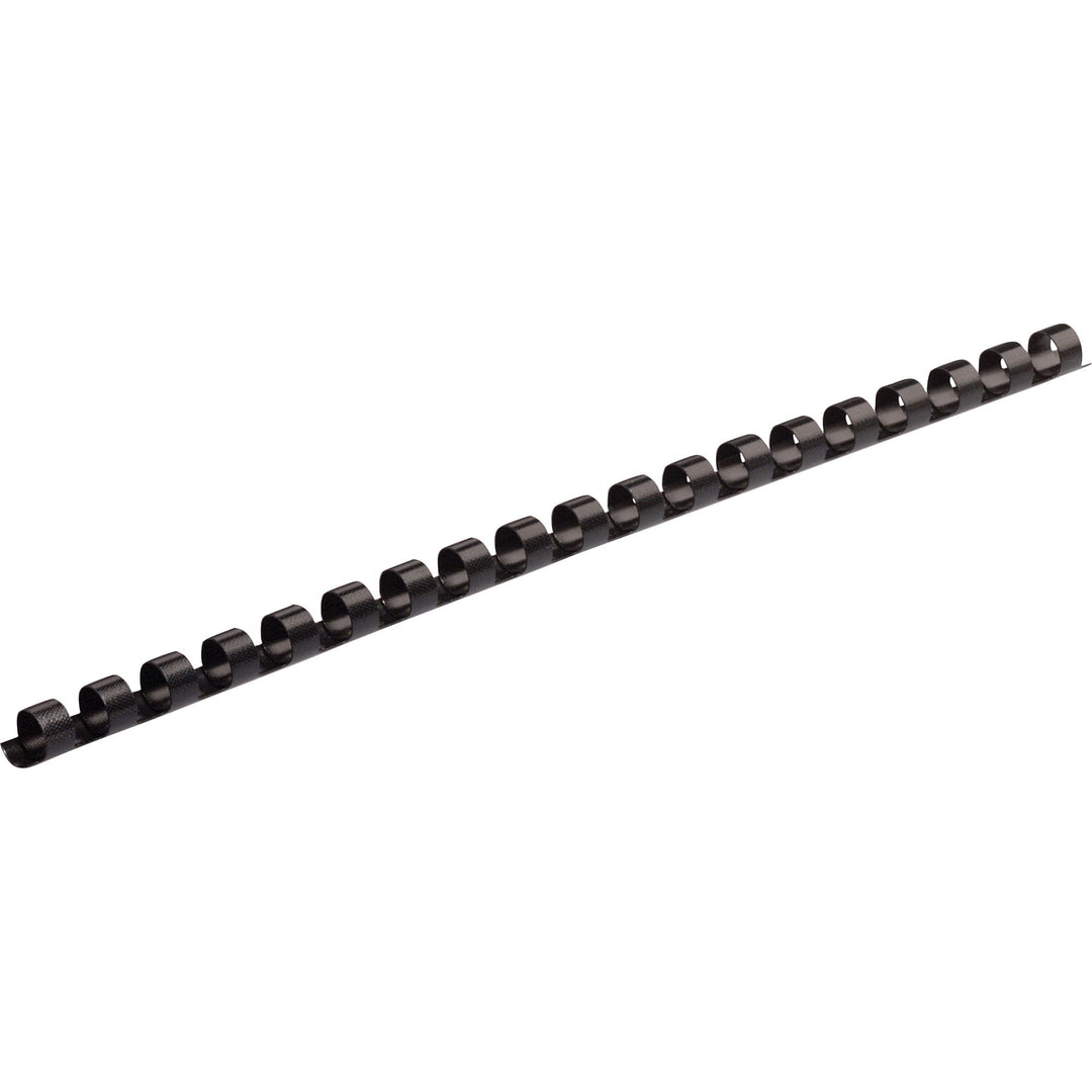 Image of Fellowes 52320 Plastic Combs, Round Back, 1/4" , 20 sheets, Black, 25 pack