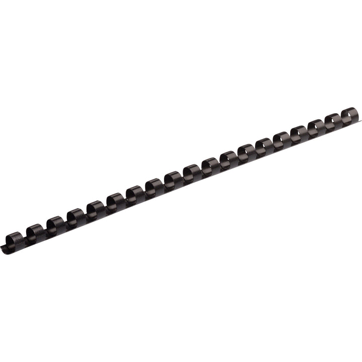 Image of Fellowes 52320 Plastic Combs, Round Back, 1/4" , 20 sheets, Black, 25 pack