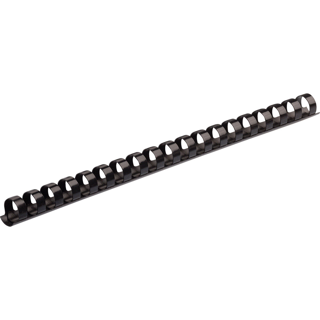 Image of Fellowes® Plastic Comb Bindings, 5/8" Diameter, 120 Sheet Capacity, Black, 25/Pack