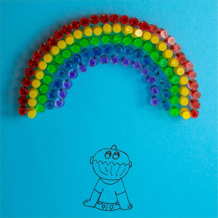 Image of Officemate 35710 Translucent Pushpins, 0.5" L x 0.3" Diameter, Assorted, Steel, 200 / Pack