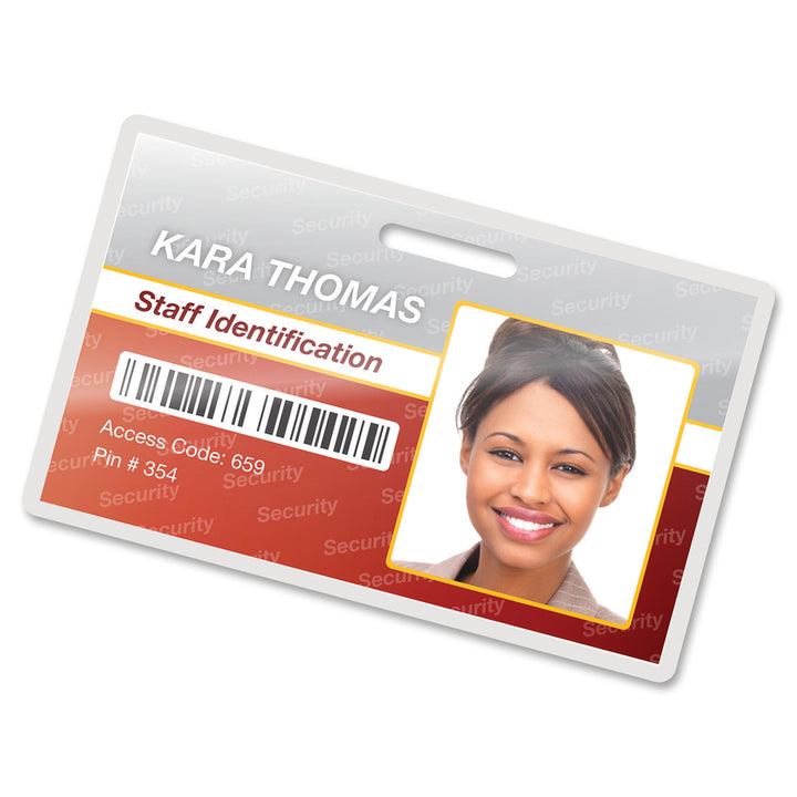 Image of Fellowes® Laminating Pouches,Punched,2-5/8"x3-7/8,100/PK,CL