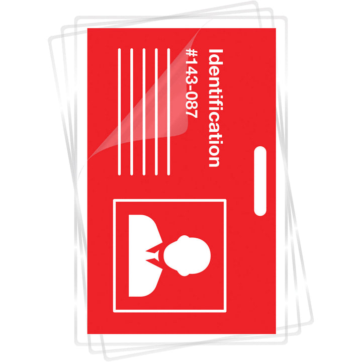 Image of Fellowes® Laminating Pouches,Punched,2-5/8"x3-7/8,100/PK,CL