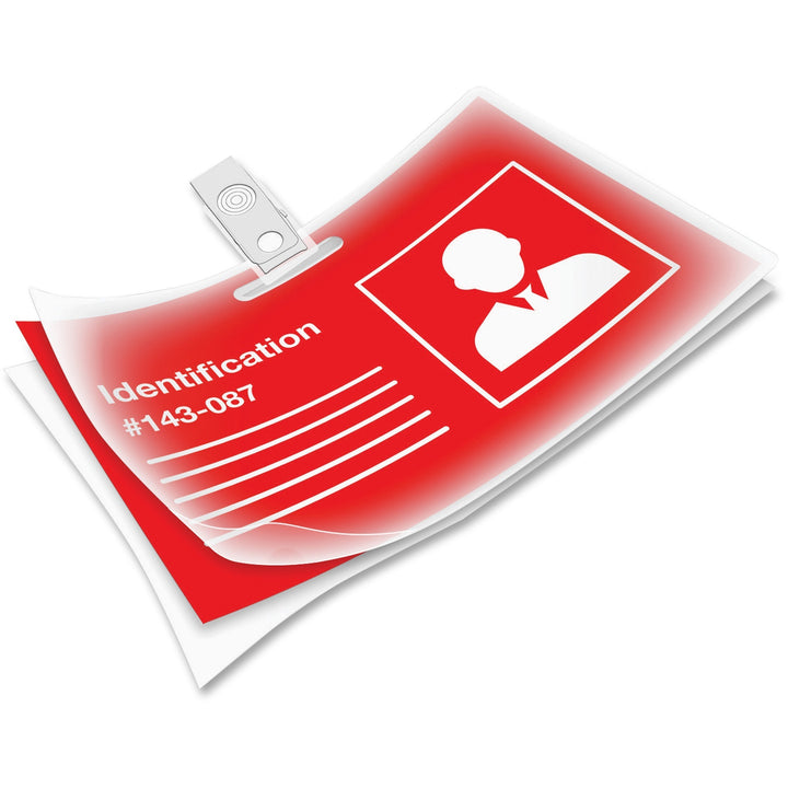 Image of Fellowes® Laminating Pouches,Punched,2-5/8"x3-7/8,100/PK,CL