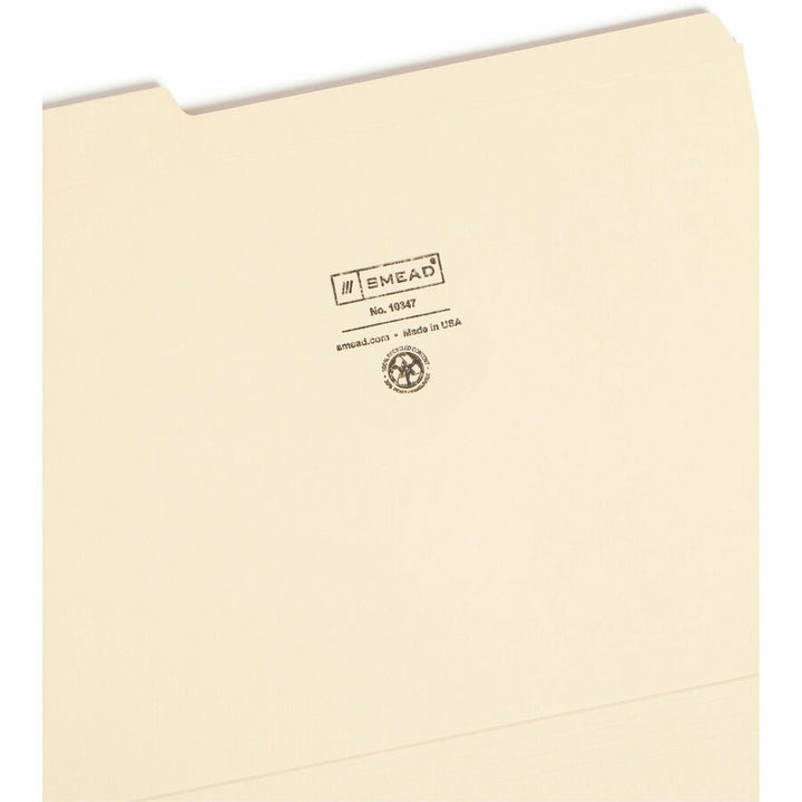 Image of Smead 10347 100% Recycled Folders with Reinforced Tab