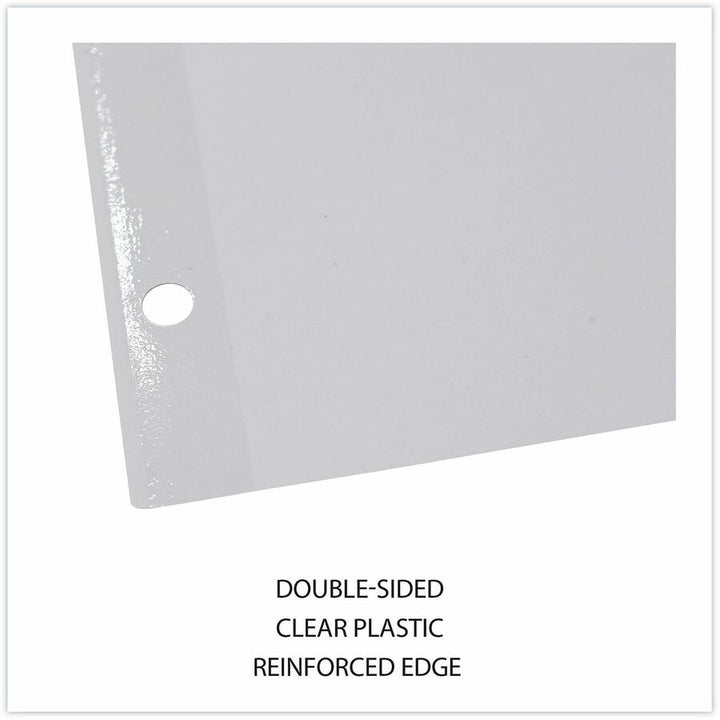 Image of Universal 20818 Deluxe Write-On/Erasable Tab Index, 8-Tab, 11 x 8.5, White, White Tabs, 1 Set