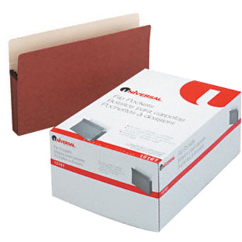 Image of Universal® Redrope Expanding File Pockets, 3.5" Expansion, Legal Size, Redrope, 25/box
