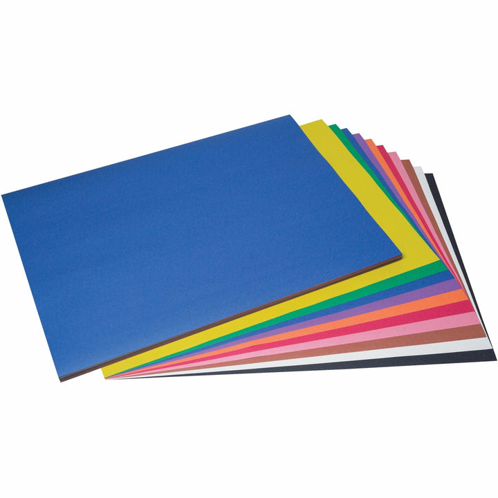 Image of Prang® SunWorks Construction Paper, 50 lb Text Weight, 18 x 24, Assorted, 50/Pack