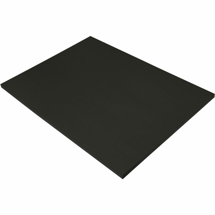 Image of Prang 6317 Construction Paper, Multipurpose, 24" W x 18" Length, Black, Groundwood, 50 / Pack