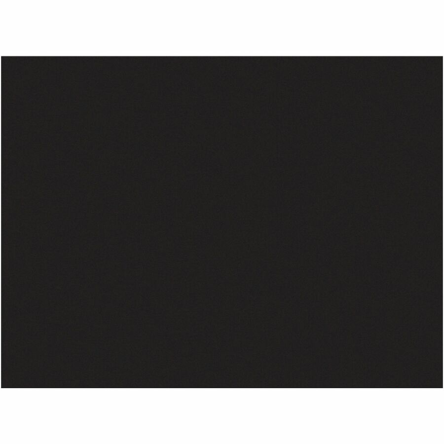 Image of Prang 6317 Construction Paper, Multipurpose, 24" W x 18" Length, Black, Groundwood, 50 / Pack