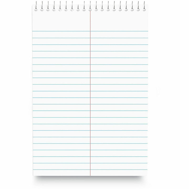 Image of Universal® Steno Pads, Gregg Rule, Red Cover, 80 White 6 X 9 Sheets