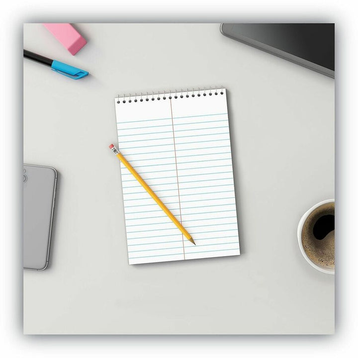 Image of Universal® Steno Pads, Gregg Rule, Red Cover, 80 White 6 X 9 Sheets
