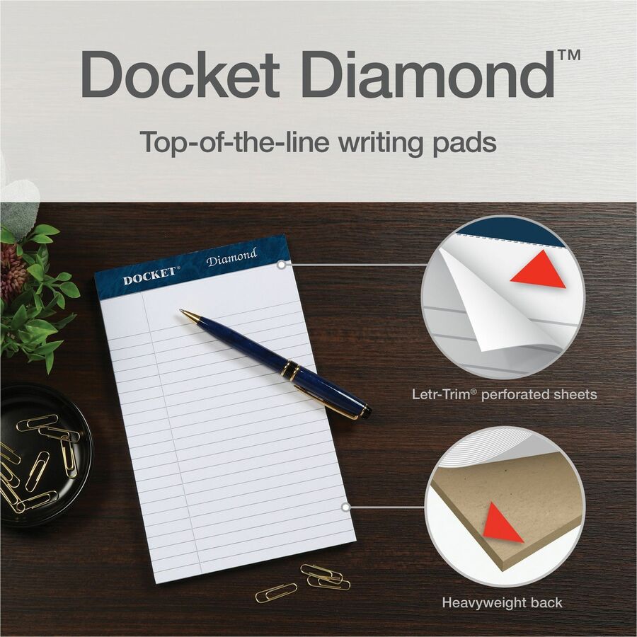Image of Tops Writing Pads, Jr. Legal Ruled, 5"x8", 50 SHT/PD, 4PD/PK, WE