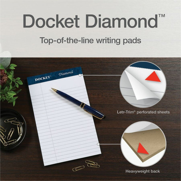 Image of Tops Writing Pads, Jr. Legal Ruled, 5"x8", 50 SHT/PD, 4PD/PK, WE