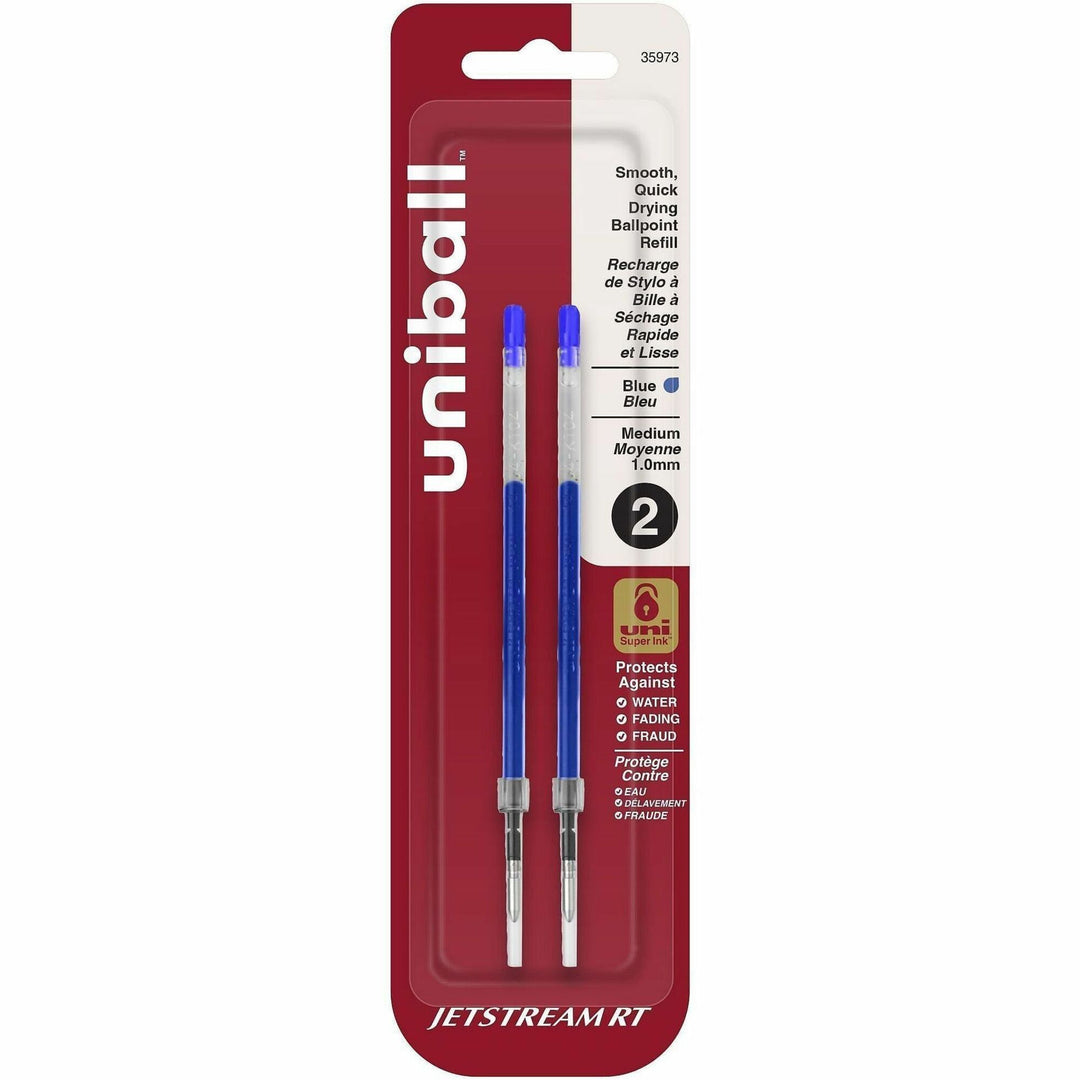 Image of uniball® Pen Refills,f/Jetstream RT, Bold PT, 2/PK, Blue