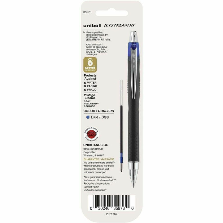 Image of uniball® Pen Refills,f/Jetstream RT, Bold PT, 2/PK, Blue
