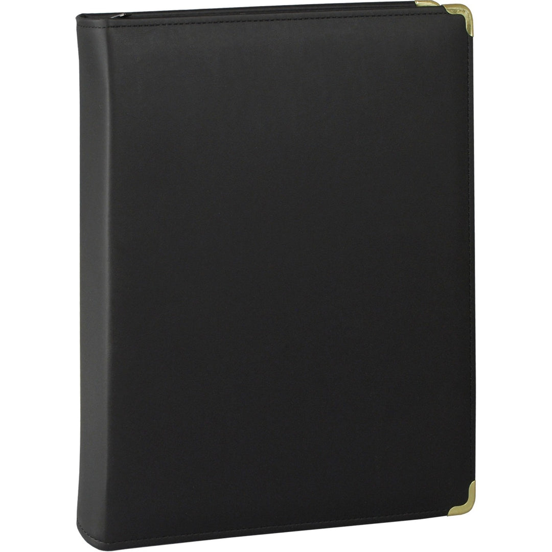 Image of Samsill® Classic Collection Zipper Ring Binder, 3 Rings, 1.5" Capacity, 11 X 8.5, Black
