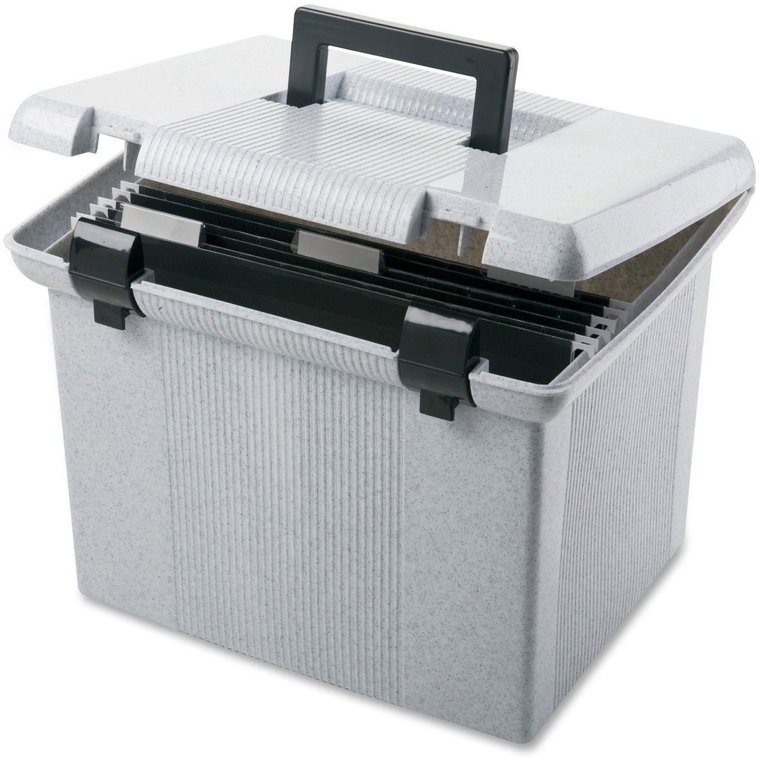 Image of Pendaflex® Portable File Boxes, Letter Files, 13.88" X 14" X 11.13", Granite