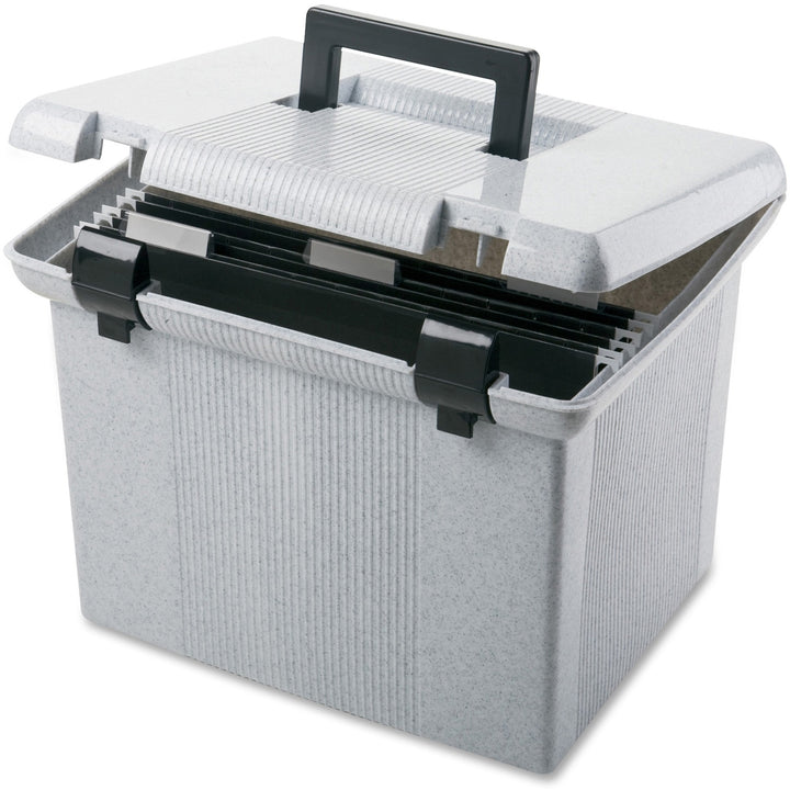 Image of Pendaflex® Portable File Boxes, Letter Files, 13.88" X 14" X 11.13", Granite