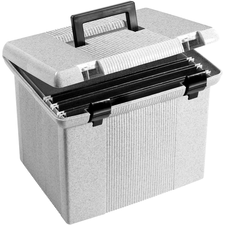 Image of Pendaflex® Portable File Boxes, Letter Files, 13.88" X 14" X 11.13", Granite