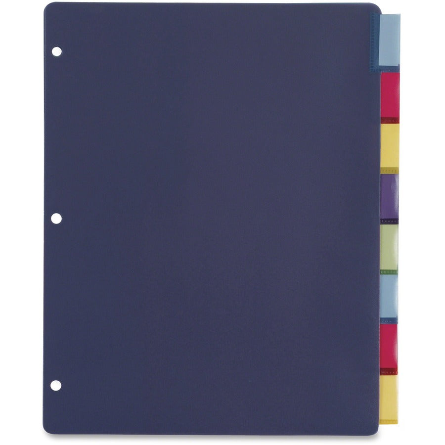 Image of Cardinal® Poly Index Dividers, 8-Tab, 11 X 8.5, Assorted, 4 Sets