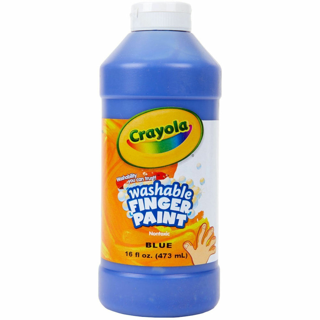 Image of Crayola® Washable Finger Paint, Non-Toxic, 16oz., 12/BT, Blue