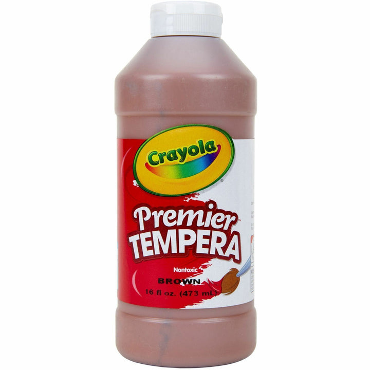 Image of Crayola® Premier Tempera Paint, Brown, 16 Oz Bottle