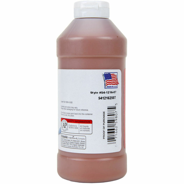 Image of Crayola® Premier Tempera Paint, Brown, 16 Oz Bottle