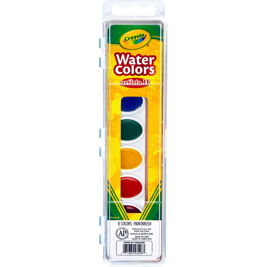 Image of Crayola 53-1508 Artista II Watercolor Set, Assorted, 8 / Set