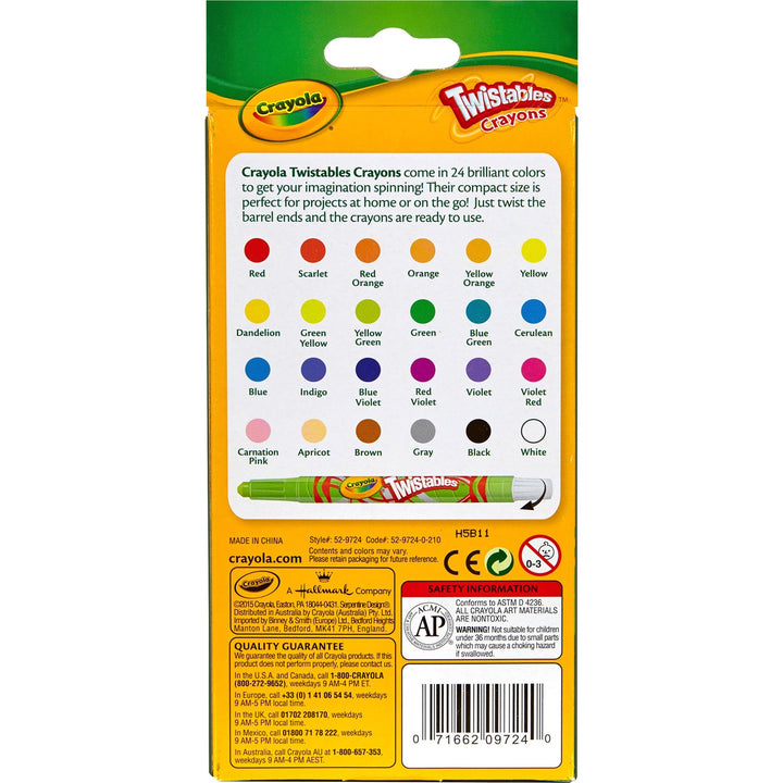 Image of Crayola 52-9724 Mini Twistables Crayons, 24 Count
