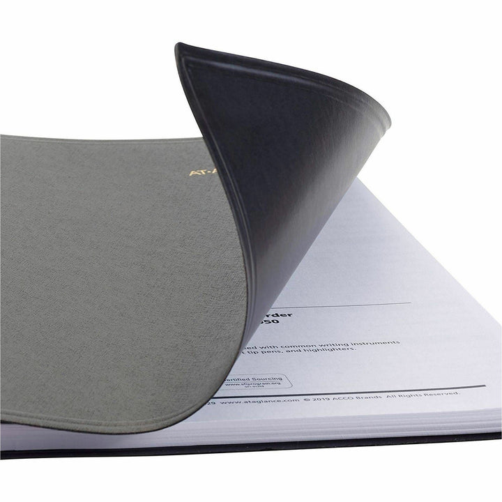 Image of AT-A-GLANCE® Weekly Appointment Book, 11 x 8.25, Black Cover, 13-Month: Jan 2025 to Jan 2026