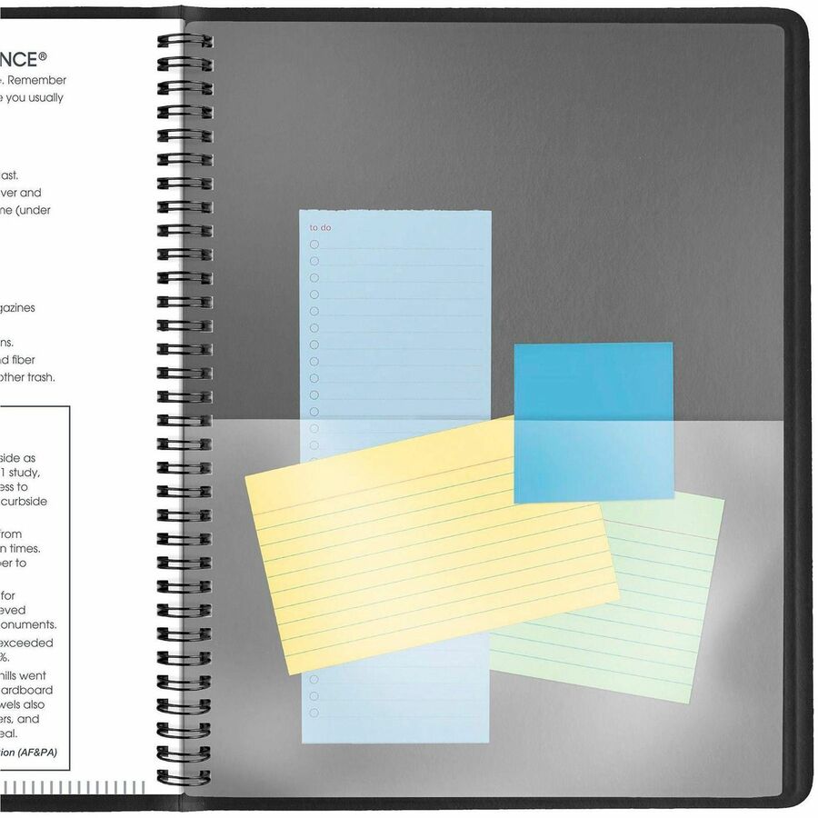 Image of AT-A-GLANCE® Weekly Appointment Book, 11 x 8.25, Black Cover, 13-Month: Jan 2025 to Jan 2026