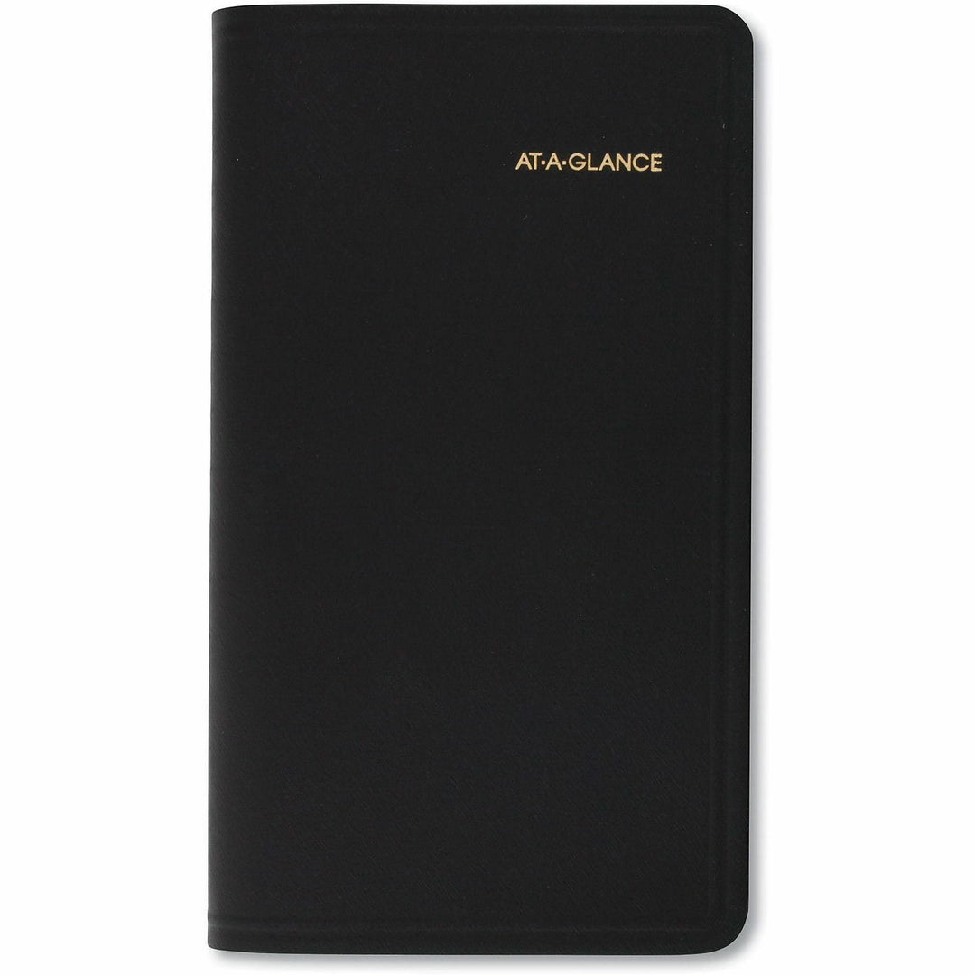 Image of AT-A-GLANCE® Compact Weekly Appointment Book, 6.25 x 3.25, Black Cover, 12-Month (Jan to Dec): 2025