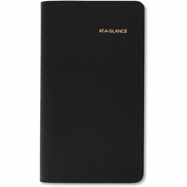 Image of AT-A-GLANCE® Compact Weekly Appointment Book, 6.25 x 3.25, Black Cover, 12-Month (Jan to Dec): 2025