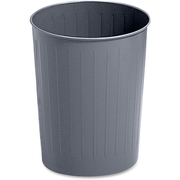 Image of Safco® Wastebasket,Round,23-1/2 Quart,13"Dx14"H,Charcoal