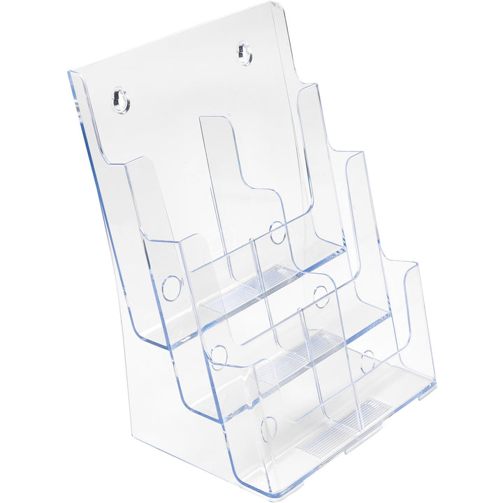 Image of deflecto® 6-Compartment DocuHolder, Leaflet Size, 9.63w x 6.25d x 12.63h, Clear