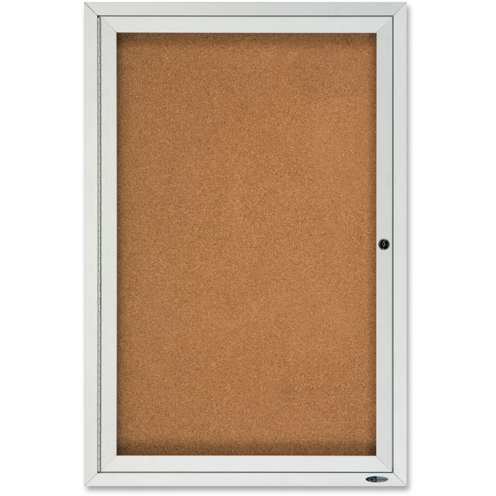 Image of Quartet® Enclosed Outdoor Bulletin Board,1-Door,2'x3',Aluminum Frame