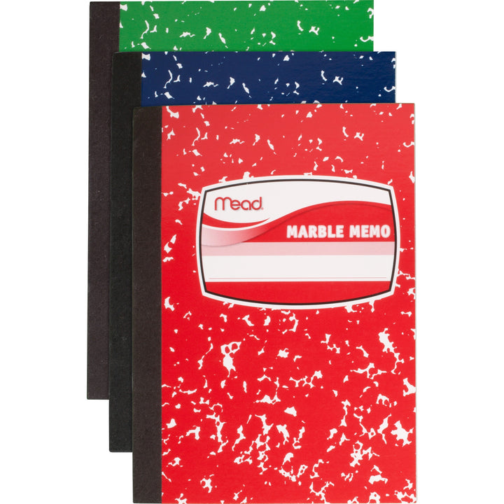 Image of Mead® Memo Book, Narrow Ruled, 80 Sheets, 5-1/2"x4", Assorted
