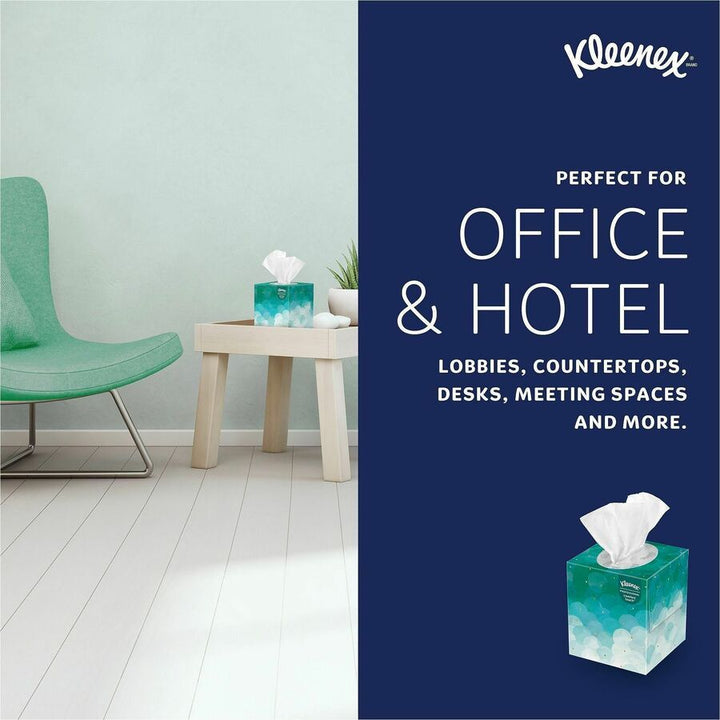Image of Kleenex 21270 Professional Facial Tissue 2-ply, 2 Ply, 8.40" W x 8" Length, White, 95 / Box