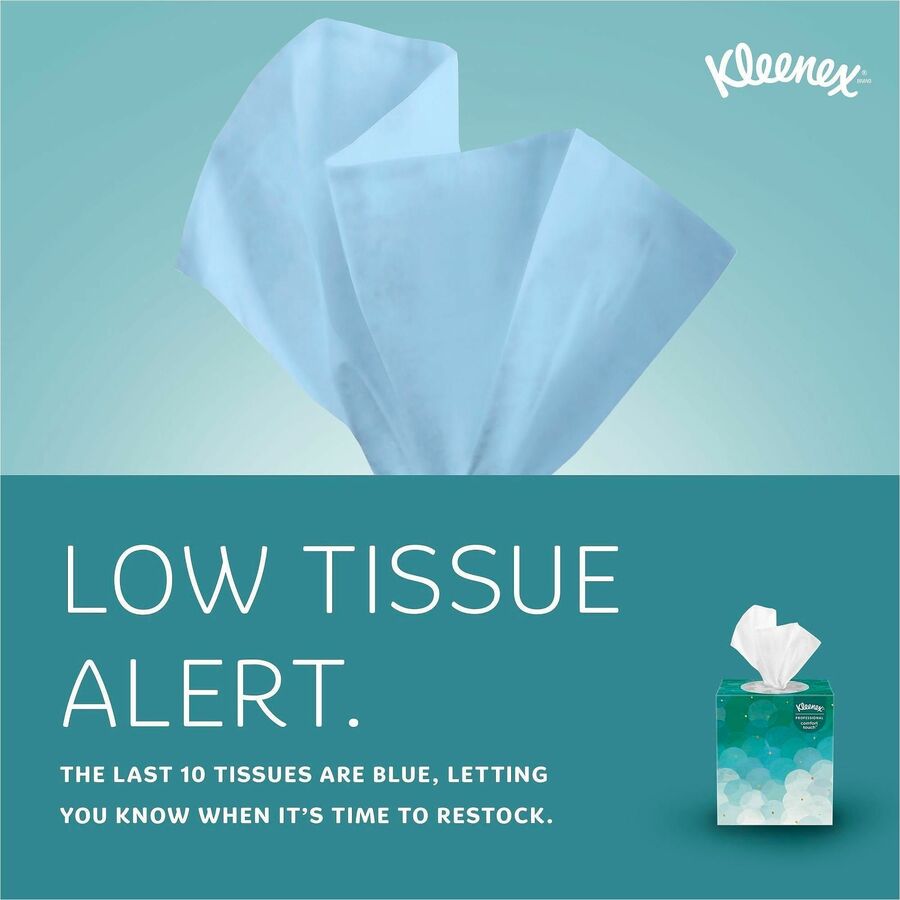 Image of Kleenex 21270 Professional Facial Tissue 2-ply, 2 Ply, 8.40" W x 8" Length, White, 95 / Box