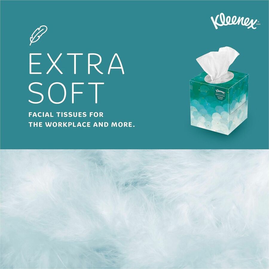 Image of Kleenex 21270 Professional Facial Tissue 2-ply, 2 Ply, 8.40" W x 8" Length, White, 95 / Box