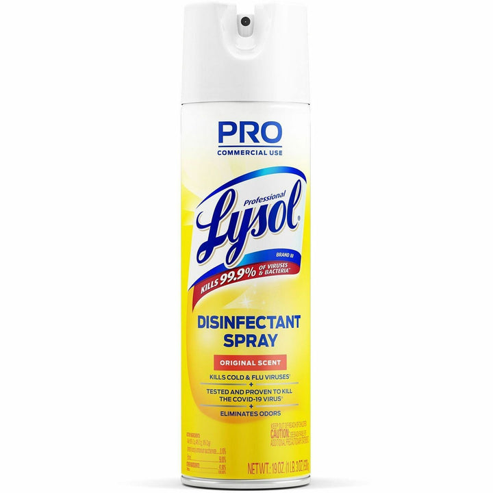 Image of Professional Lysol 04650 Original Disinfectant Spray, 19 fl oz (0.6 quart), Original Scent, Clear, 1 Each