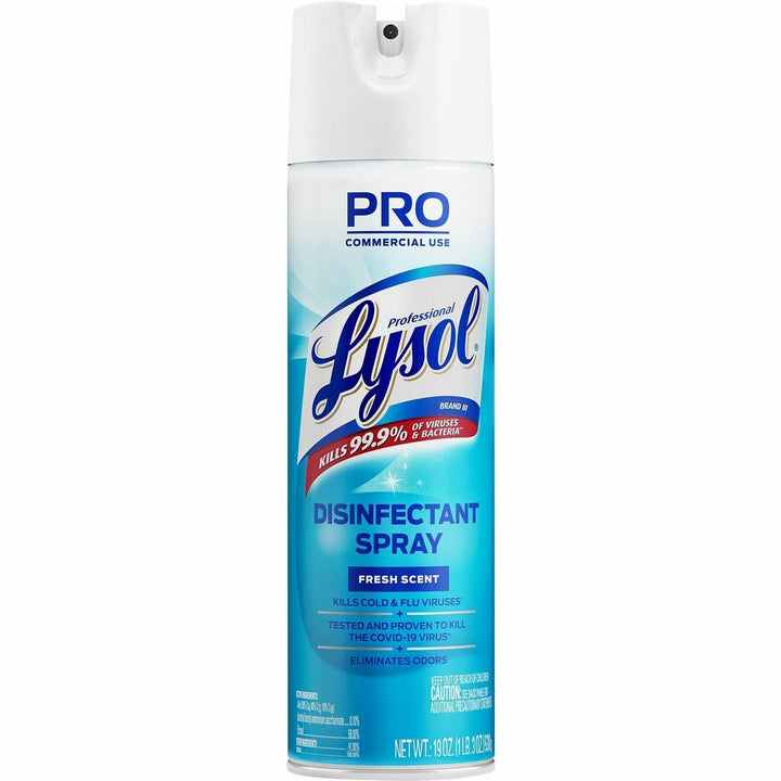 Image of Professional Lysol 04675 Disinfectant Spray, 19 fl oz (0.6 quart), Fresh Scent, Clear, 1 Each