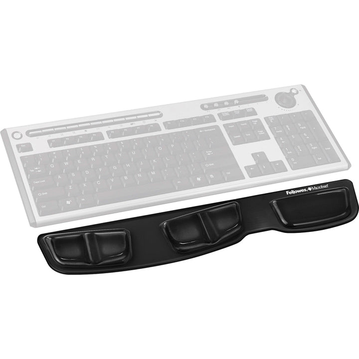Image of Fellowes® Gel Keyboard Palm Support, 18.25 x 3.37, Black