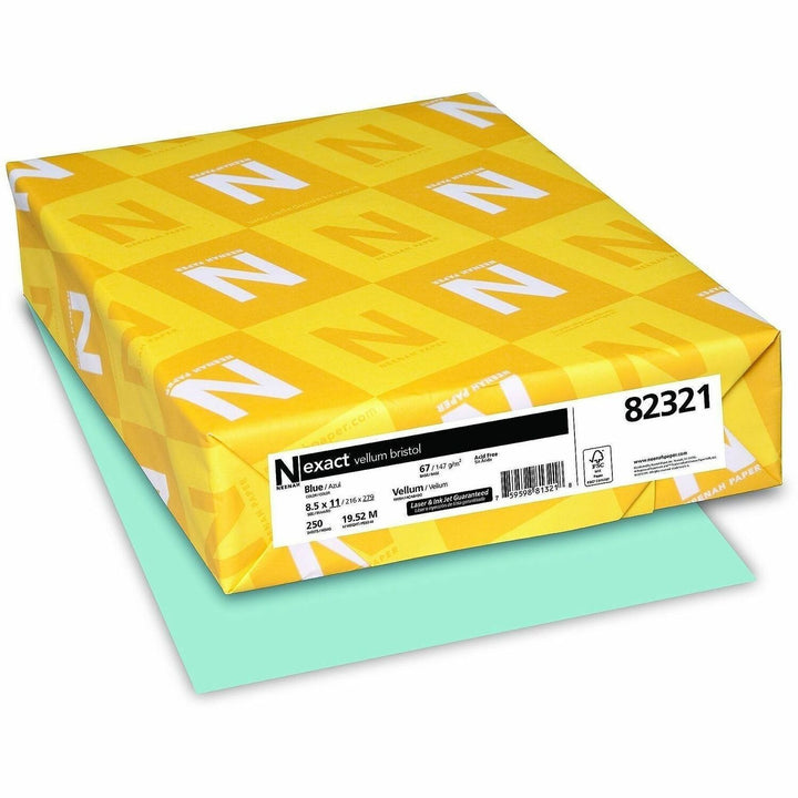 Image of Wausau Papers Vellum Bristol Paper,67 lb,8-1/2"x11",92 Bright,250/PK,BE