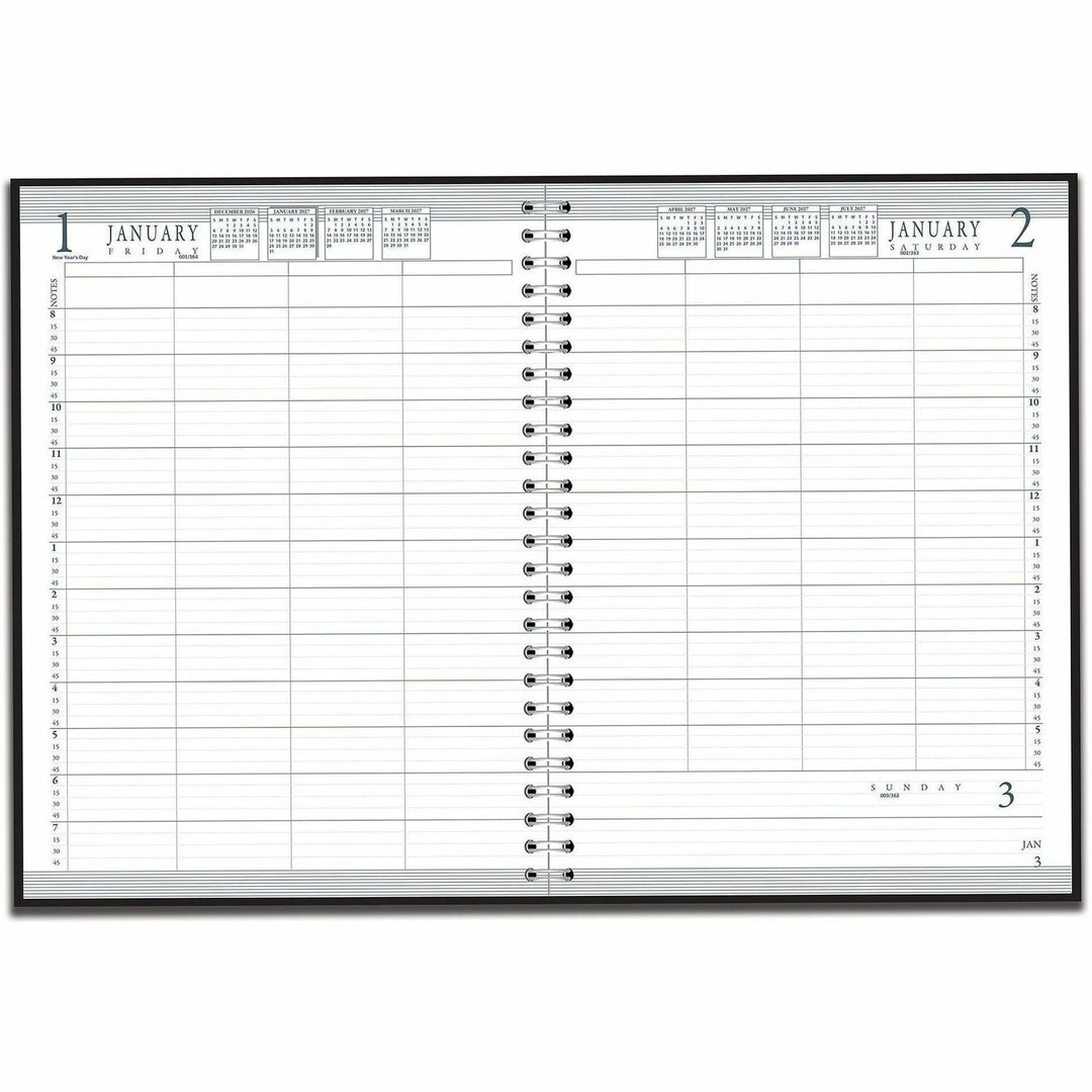 Image of House of Doolittle 28202 4-Person Embossed Cover Daily Appointment Book