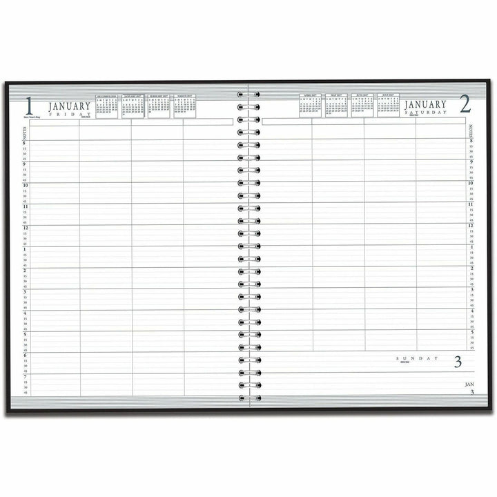 Image of House of Doolittle 28202 4-Person Embossed Cover Daily Appointment Book