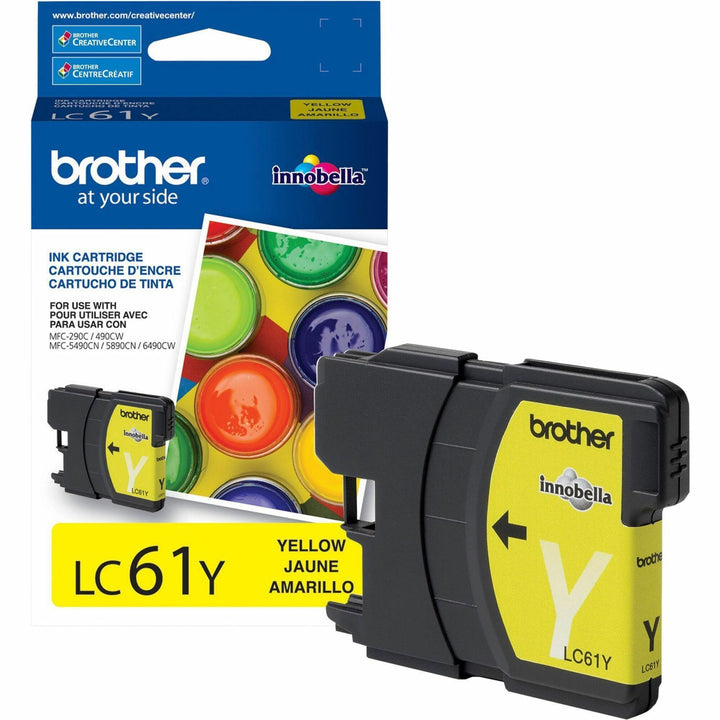 Image of Brother Innobella LC61Y LC61 Ink Cartridges, 325 Pages, 1 Each