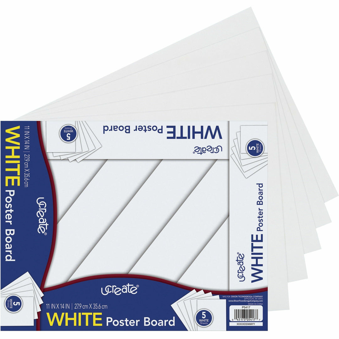Image of Pacon® Poster Board, Recyclable, 11"x14", 5 Sht/PK, White