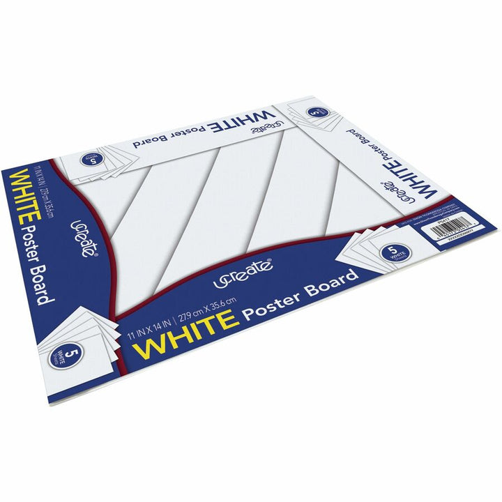Image of Pacon® Poster Board, Recyclable, 11"x14", 5 Sht/PK, White
