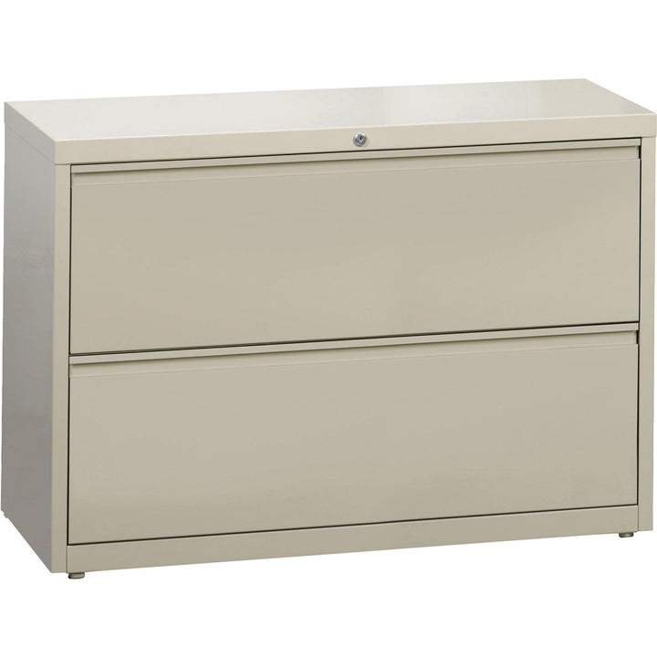 Image of Lorell Lateral File, 2-Drawer, 42"x18-5/8"x28-1/8", Putty